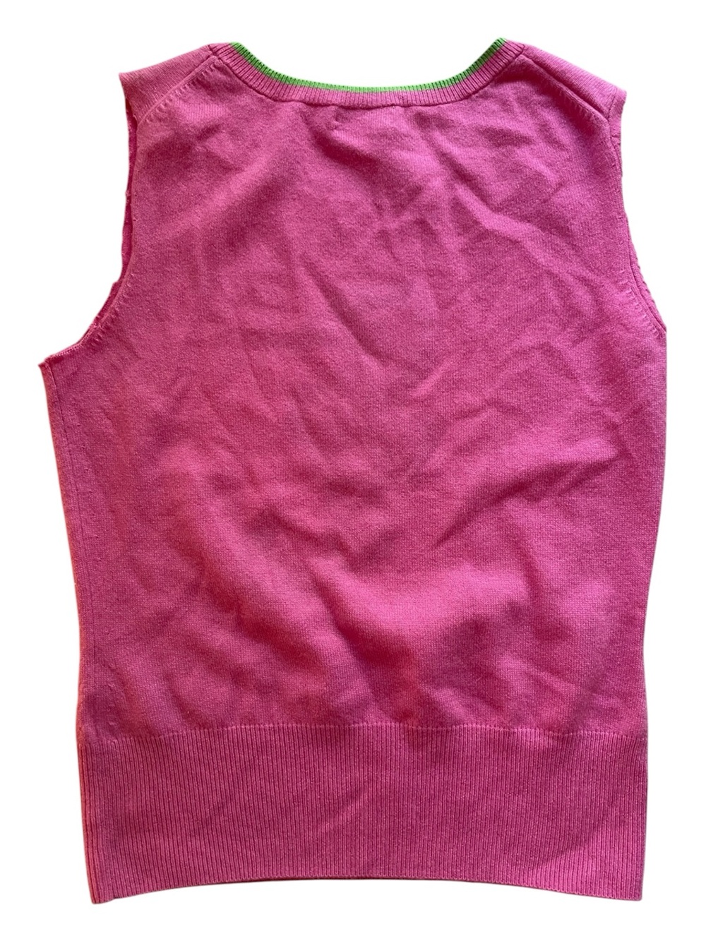 Lilly Pulitzer Reworked White Label Reworked Cashmere Sweater Vest - Picture 2 of 4
